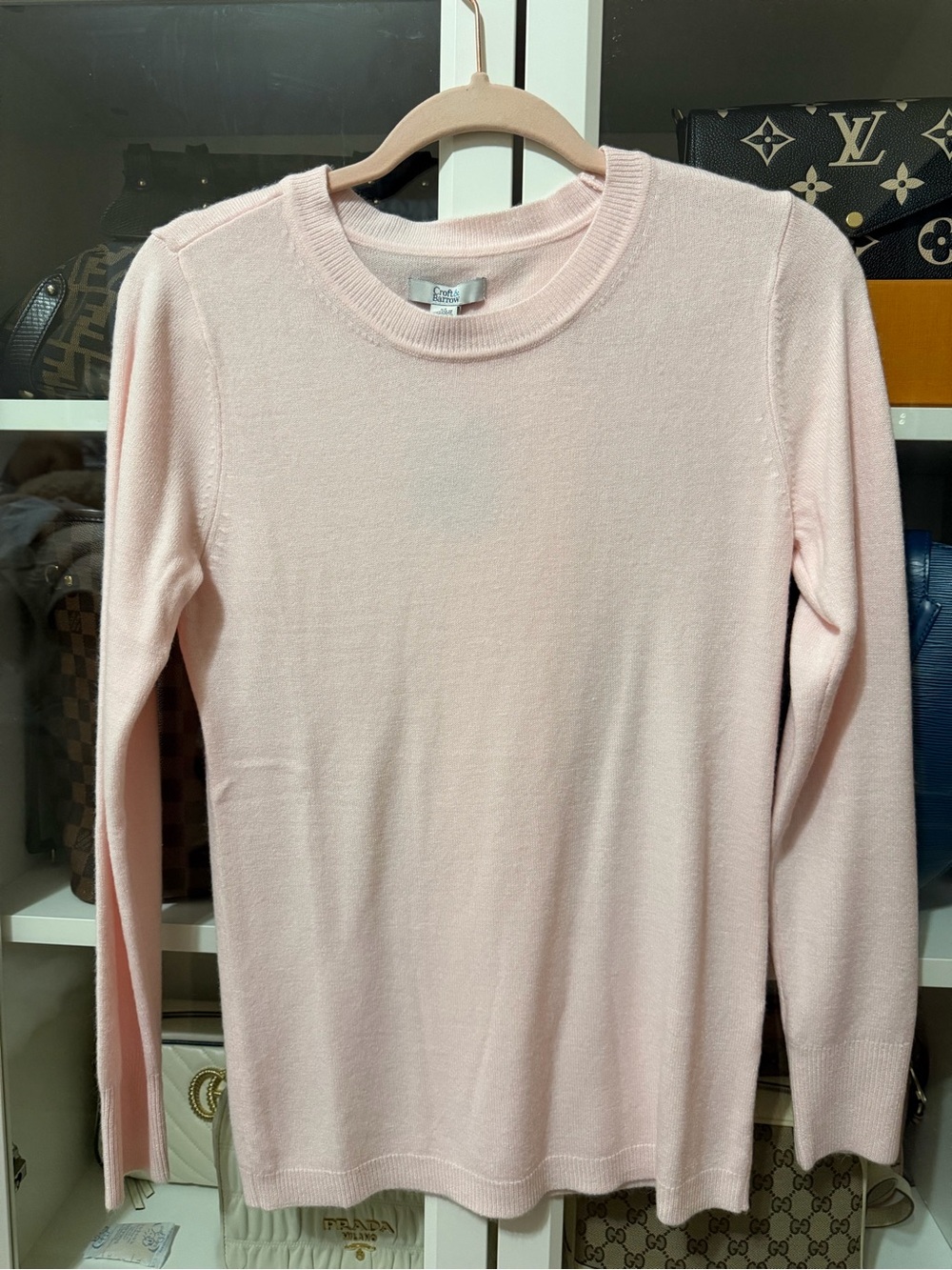 croft & barrow Pale Pink Crewneck Sweater